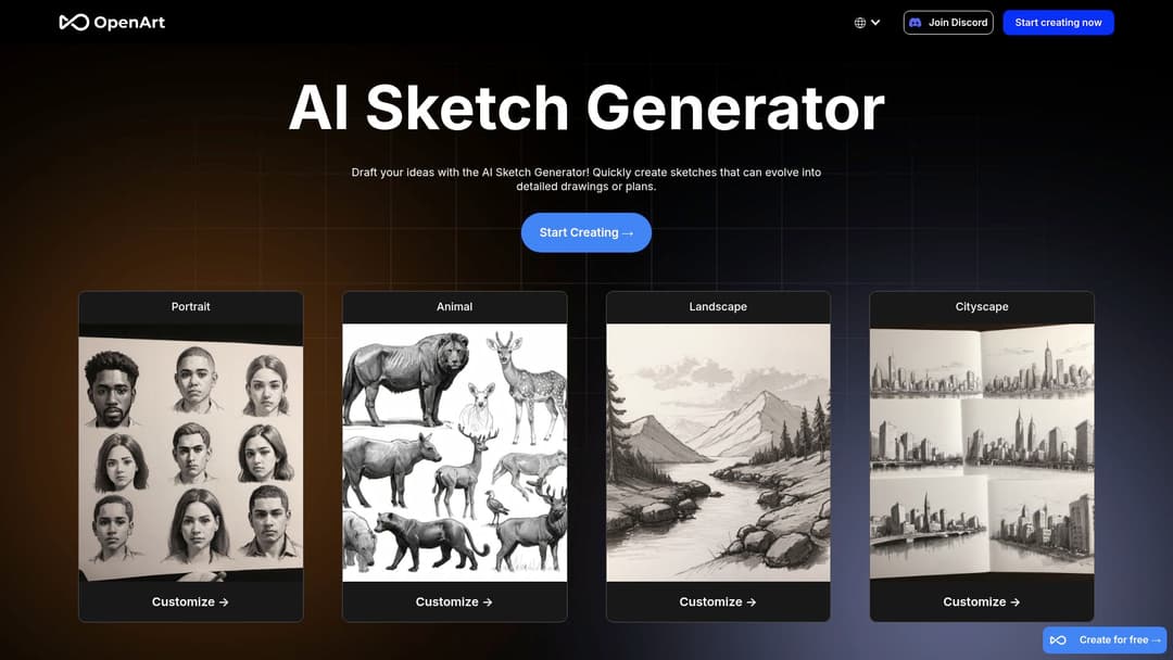OpenArt.ai - A Simple Art Tool for Sketches and Digital Artwork website screenshot